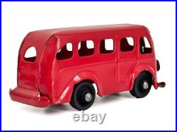 Prewar 1938 Original RED Marx Bus Truck Van Pressed Steel Delivery Lionel WOW