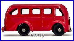 Prewar 1938 Original RED Marx Bus Truck Van Pressed Steel Delivery Lionel WOW