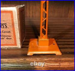 Prewar Lionel #068 Warning Signal In Orange! With Box! Sep Sale O Gauge. M7