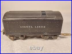 Prewar Lionel 0 Gauge 224E Steam Engine Locomotive Train with Tender Untested