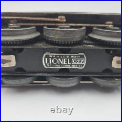 Prewar Lionel 1668 2-6-2 Torpedo Steam Locomotive Metal + 1689 Tender READ