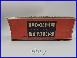 Prewar Lionel 1668 2-6-2 Torpedo Steam Locomotive Metal + 1689 Tender READ