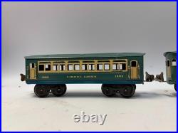 Prewar Lionel 1689E Steam Passenger Train Set with Sound Tender & Passenger Cars
