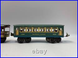 Prewar Lionel 1689E Steam Passenger Train Set with Sound Tender & Passenger Cars