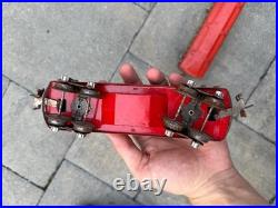 Prewar Lionel 1690 1691 O Gauge Passenger Cars Red Set of 3 Vintage Tin