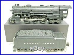 Prewar Lionel 226E Steam Locomotive & 2226W Diecast Whistle Tender Ready 2 Go