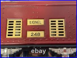 Prewar Lionel #248 Loco & 629, 630 Passenger Cars Tested Work Greate
