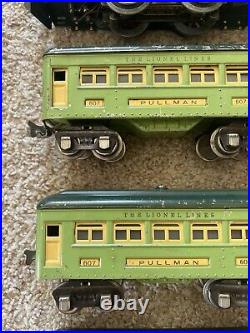 Prewar Lionel 253 Locomotive, 607 Pullman, 608 Observation Car, Train Lot