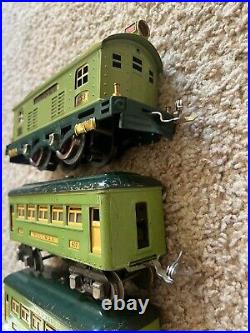 Prewar Lionel 253 Locomotive, 607 Pullman, 608 Observation Car, Train Lot