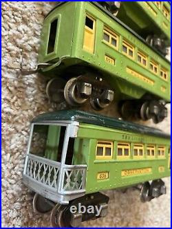 Prewar Lionel 253 Locomotive, 607 Pullman, 608 Observation Car, Train Lot