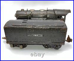 Prewar Lionel 259e 2-4-2 Gun Metal Steam Locomotive Engine & Tender