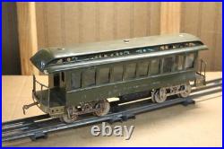 Prewar Lionel #29 New York Central Lines Coach Standard Gauge Olive Green Prewar Lionel #29 New York Central Lines Coach Standard Gauge Olive Green