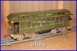 Prewar Lionel #29 New York Central Lines Coach Standard Gauge Olive Green Prewar Lionel #29 New York Central Lines Coach Standard Gauge Olive Green