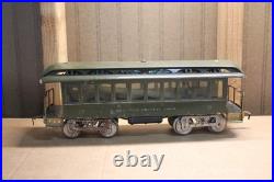Prewar Lionel #29 New York Central Lines Coach Standard Gauge Olive Green Prewar Lionel #29 New York Central Lines Coach Standard Gauge Olive Green