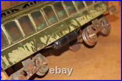 Prewar Lionel #29 New York Central Lines Coach Standard Gauge Olive Green Prewar Lionel #29 New York Central Lines Coach Standard Gauge Olive Green