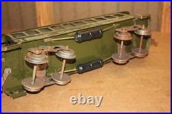Prewar Lionel #29 New York Central Lines Coach Standard Gauge Olive Green Prewar Lionel #29 New York Central Lines Coach Standard Gauge Olive Green