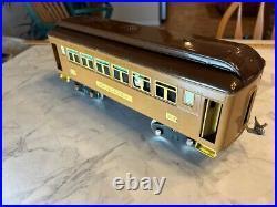 Prewar Lionel 309 Pullman Car & 312 Observation Car set, Baby State Tan/Brown