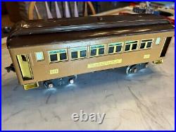 Prewar Lionel 309 Pullman Car & 312 Observation Car set, Baby State Tan/Brown