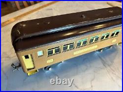 Prewar Lionel 309 Pullman Car & 312 Observation Car set, Baby State Tan/Brown