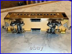 Prewar Lionel 309 Pullman Car & 312 Observation Car set, Baby State Tan/Brown