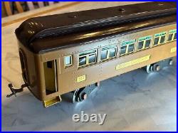 Prewar Lionel 309 Pullman Car & 312 Observation Car set, Baby State Tan/Brown