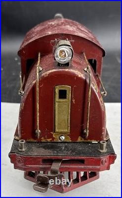 Prewar Lionel 380 Standard Gauge Red Electric Locomotive Original Condition Runs