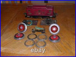 Prewar Lionel #8 Maroon Electric Engine Shell Wheels Parts Project Nice Shell