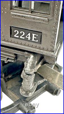 Prewar Lionel Gunmetal 224E 224W tender 2652/2654/2657 FREIGHT CARS VG Serviced