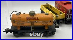 Prewar Lionel Gunmetal 224E 224W tender 2652/2654/2657 FREIGHT CARS VG Serviced