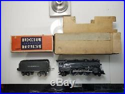 Prewar Lionel Lines Engine 225E And Tender 2265w GUN METAL GRAY WITH BOXES