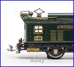 Prewar Lionel O Ga. Dark Green 253 Locomotive