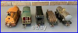 Prewar Lionel O Gauge 252 Electric Train 807, 804, 831 + Cars