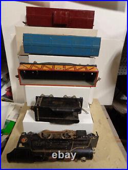 Prewar Lionel O Gauge Set 259e Loco, 261t Tender, Cars 1717,1719 & 1722