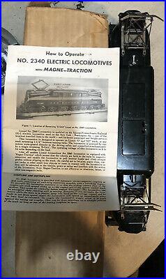 Prewar Lionel Pennsylvania R. R. Brunswick Green 2340 Gg1 Locomotive Orig/box