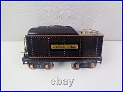 Prewar Lionel Standard Gauge 384T Black withRed Stripe coal tender