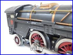 Prewar Lionel Standard Gauge 385E 2-4-2 Steam Engine with Chugger Gray Copper Runs