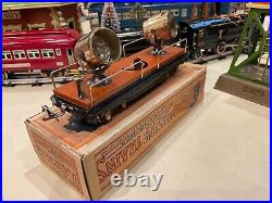 Prewar Lionel Terracotta & Brass #820 Searchlight Car With Original Box