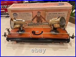 Prewar Lionel Terracotta & Brass #820 Searchlight Car With Original Box