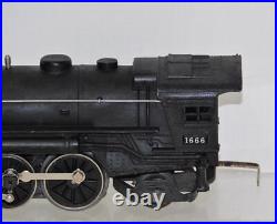 Prewar Lionel Trains 1666 steam engine black locomotive Die Cast Clean Runs O