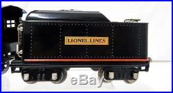 Prewar Lionel Trains Standard Gauge 390E 2-4-2 Steam Engine &Tender Repaint Runs