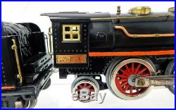 Prewar Lionel Trains Standard Gauge 390E 2-4-2 Steam Engine &Tender Repaint Runs