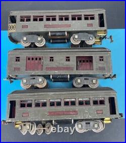 Prewar Standard Gauge LIONEL Passenger Car Set Including 339 332 & 341