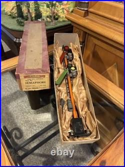 RARE BOX! Lionel Prewar Boxed No. 66 Lionel Semaphore! Incredible Box! LOOK