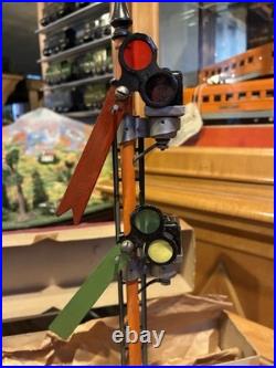RARE BOX! Lionel Prewar Boxed No. 66 Lionel Semaphore! Incredible Box! LOOK