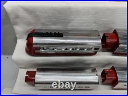 RARE Lionel 1700E 1930s Chrome Red Model Train Runs Great Boxes 4 Car Set