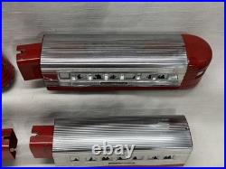 RARE Lionel 1700E 1930s Chrome Red Model Train Runs Great Boxes 4 Car Set