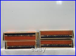 RARE Lionel 1700E 1930s Chrome Red Model Train Runs Great Boxes 4 Car Set