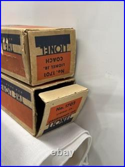 RARE Lionel 1700E 1930s Chrome Red Model Train Runs Great Boxes 4 Car Set