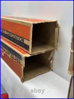 RARE Lionel 1700E 1930s Chrome Red Model Train Runs Great Boxes 4 Car Set