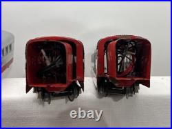 RARE Lionel 1700E 1930s Chrome Red Model Train Runs Great Boxes 4 Car Set